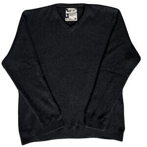 Gap USA Mens Sweater Long Sleeve Size XXL Dark Gray Ribbed Knit Vintage Y2K Goth